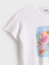 LC Waikiki Crew Neck Printed Girl's T-Shirt